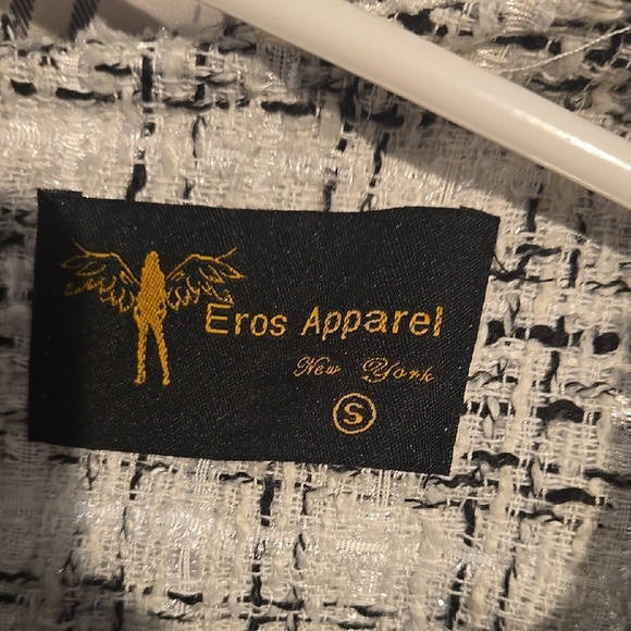 Black And White Dress Sleeveless Scoop Neck - Picture 7 of 11